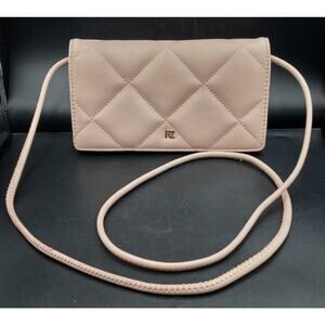 Rachel Zoe lt pink clutch purse w 55" strap Aaliyah (New without tags)